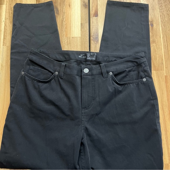 Nike Pants - Nike Dri-FIT Black Pants Women’s Size 8 Medium Tapered Golf/Work Casual